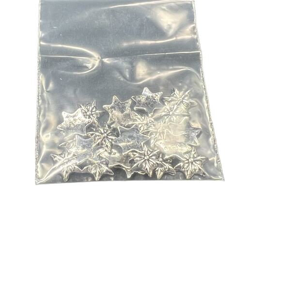 300 Piece Silver Metal Craft Embellishment Charms 4 Shapes Brand New - Picture 7 of 9